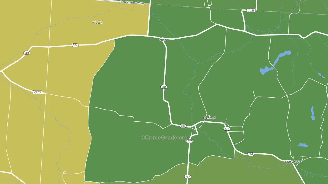 Yost, OH Map of Assault Rates