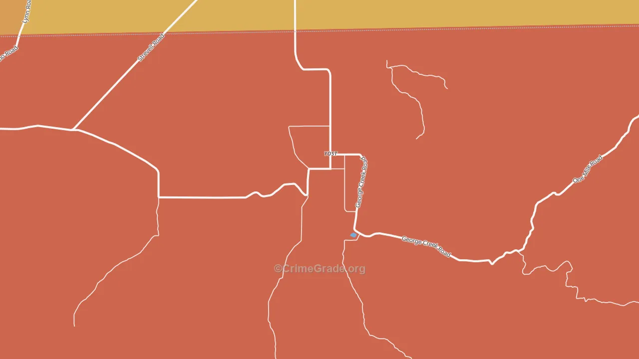 Yost, UT Map of Assault Rates