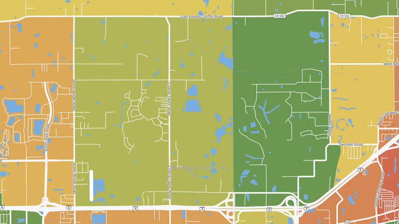 Youmans, FL Map of Assault Rates