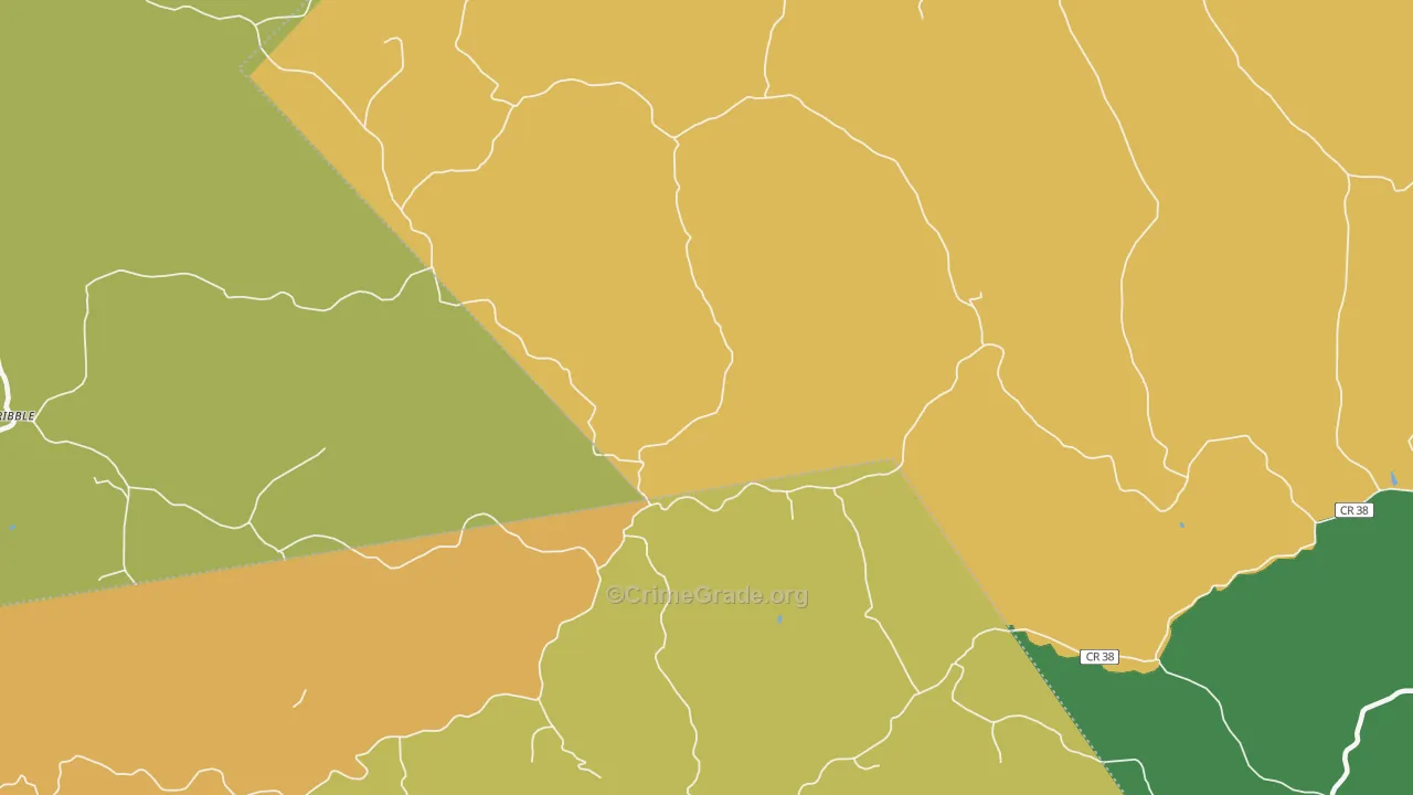 Young, WV Map of Assault Rates
