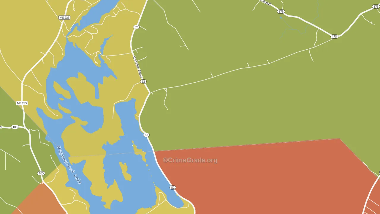 Youngtown, ME Map of Assault Rates