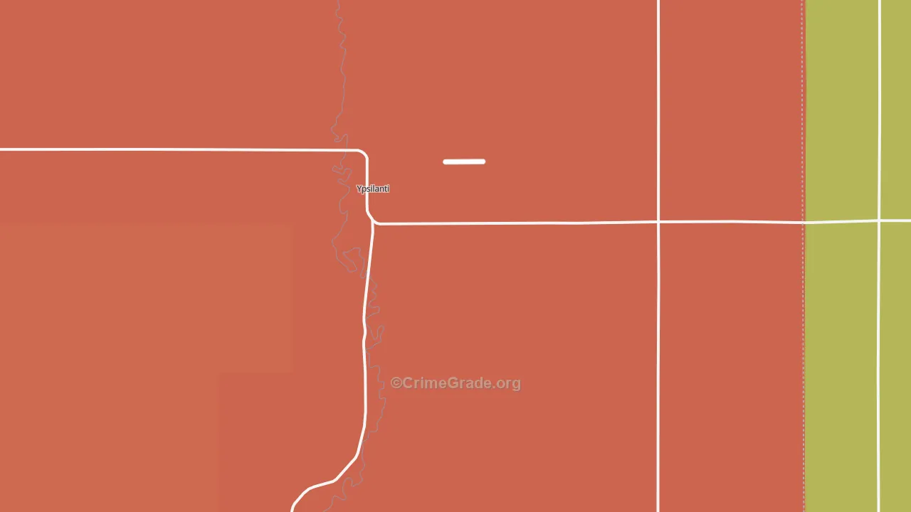 Ypsilanti, ND Map of Assault Rates