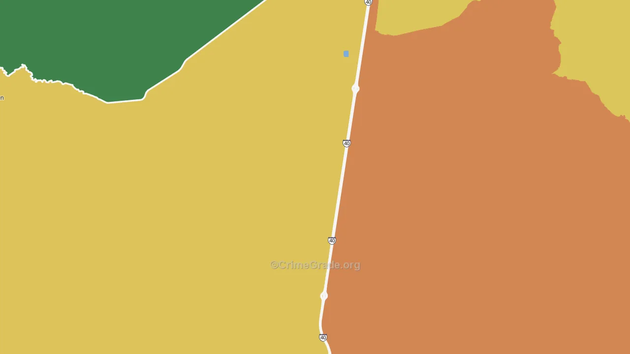 Yucca, AZ Map of Assault Rates