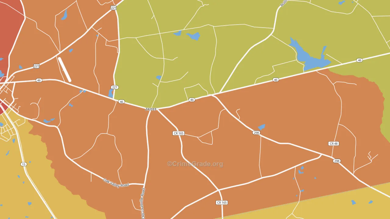 Zaidee, GA Map of Assault Rates