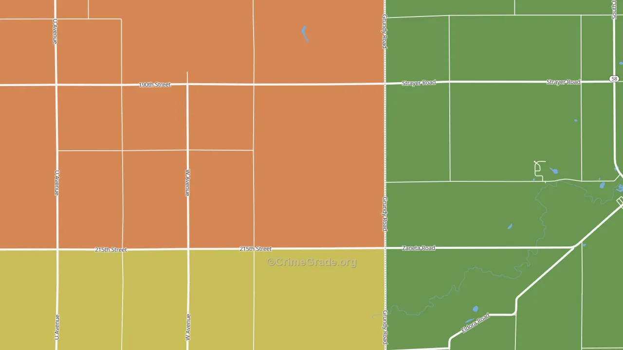 Zaneta, IA Map of Assault Rates