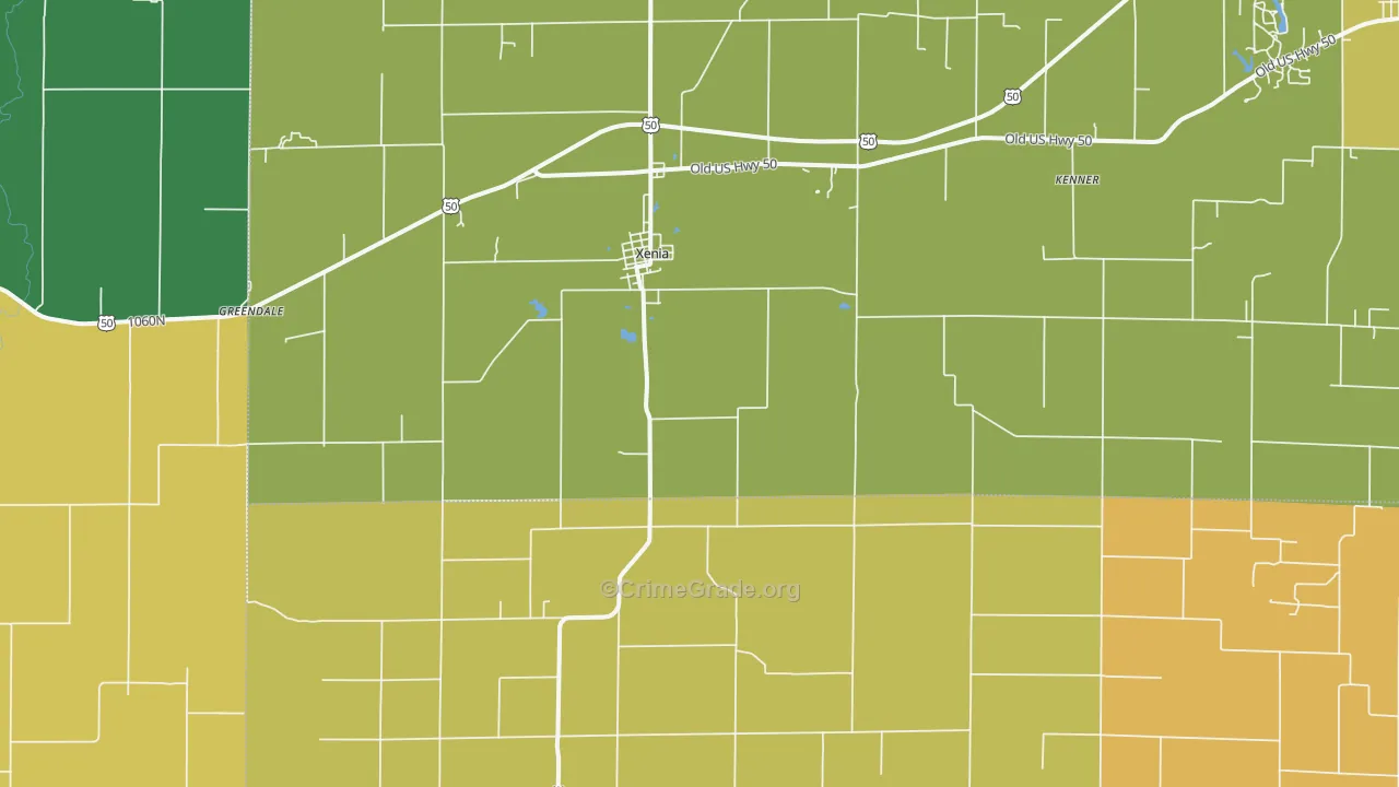 Zenith, IL Map of Assault Rates