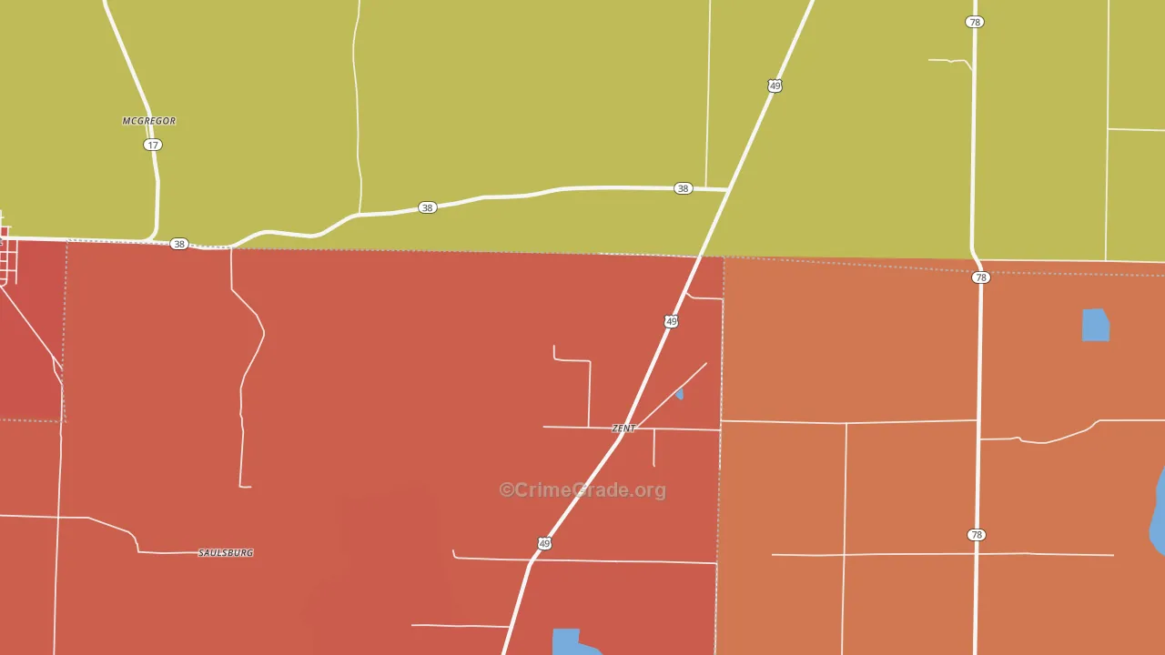 Zent, AR Map of Assault Rates