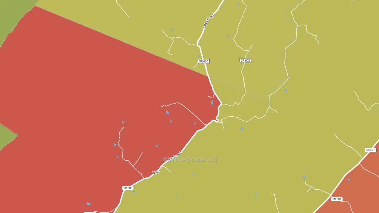 Zepp, VA Map of Assault Rates