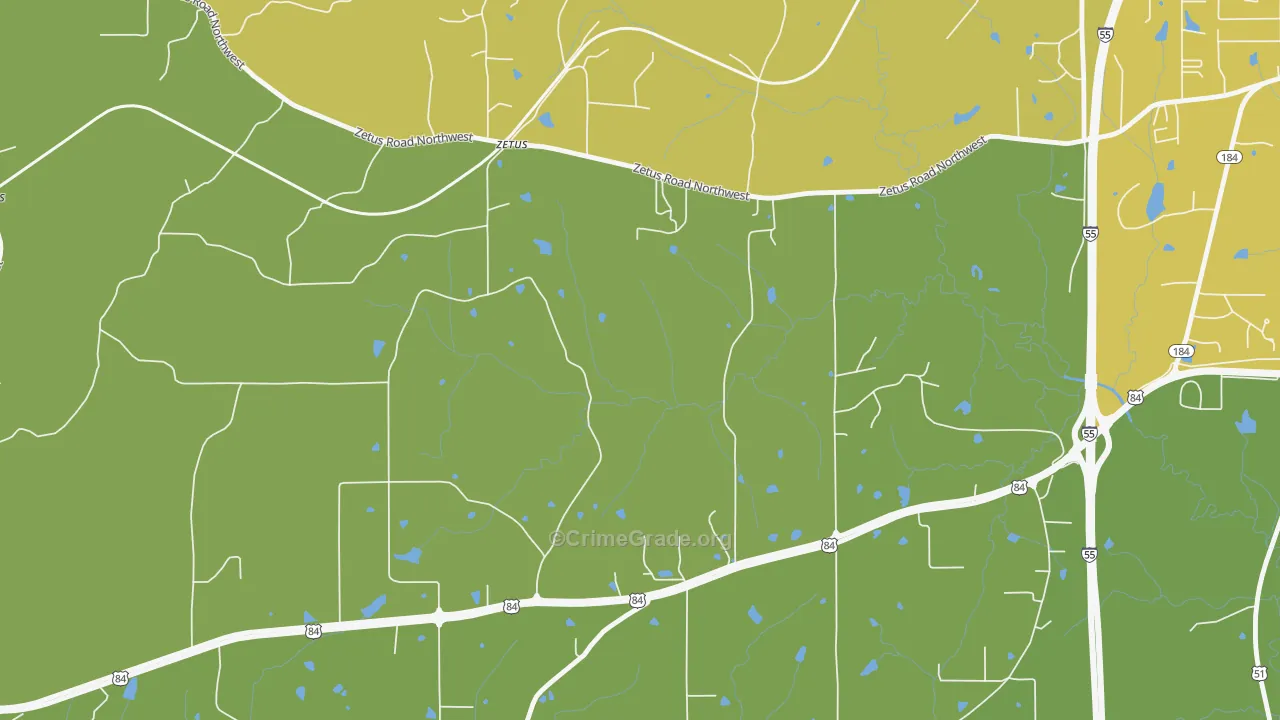 Zetus, MS Map of Assault Rates