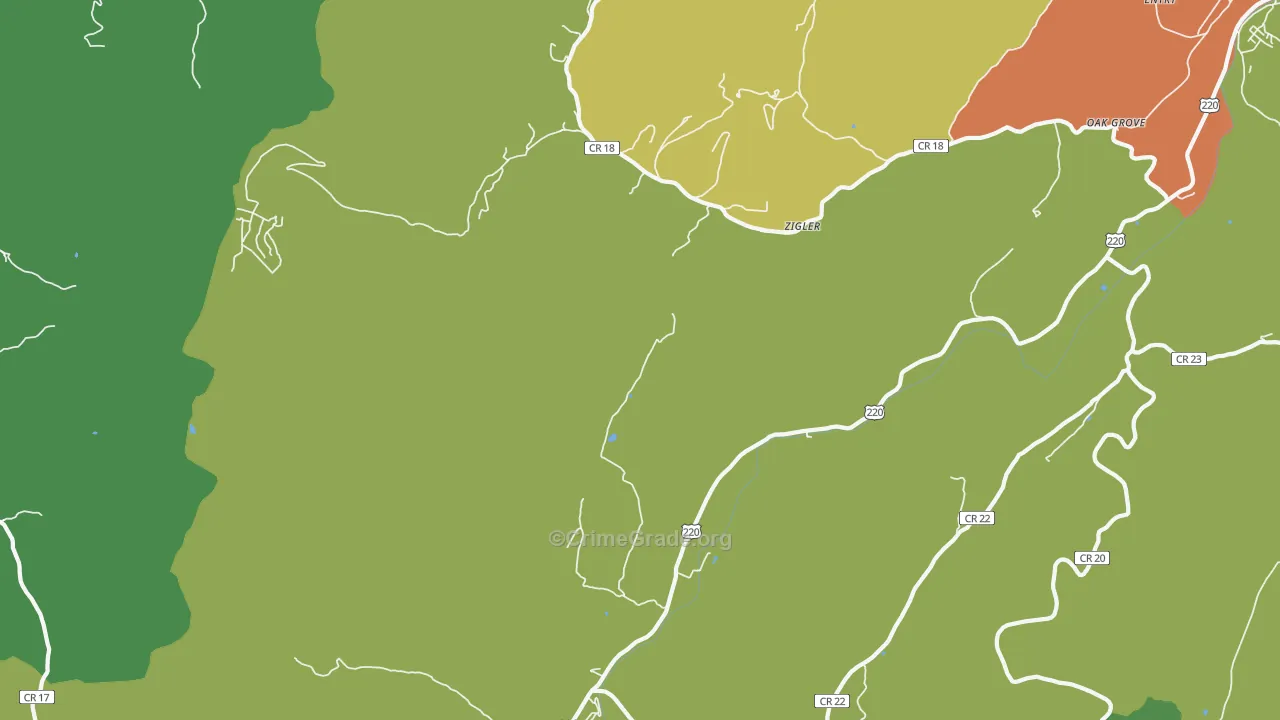 Zigler, WV Map of Assault Rates