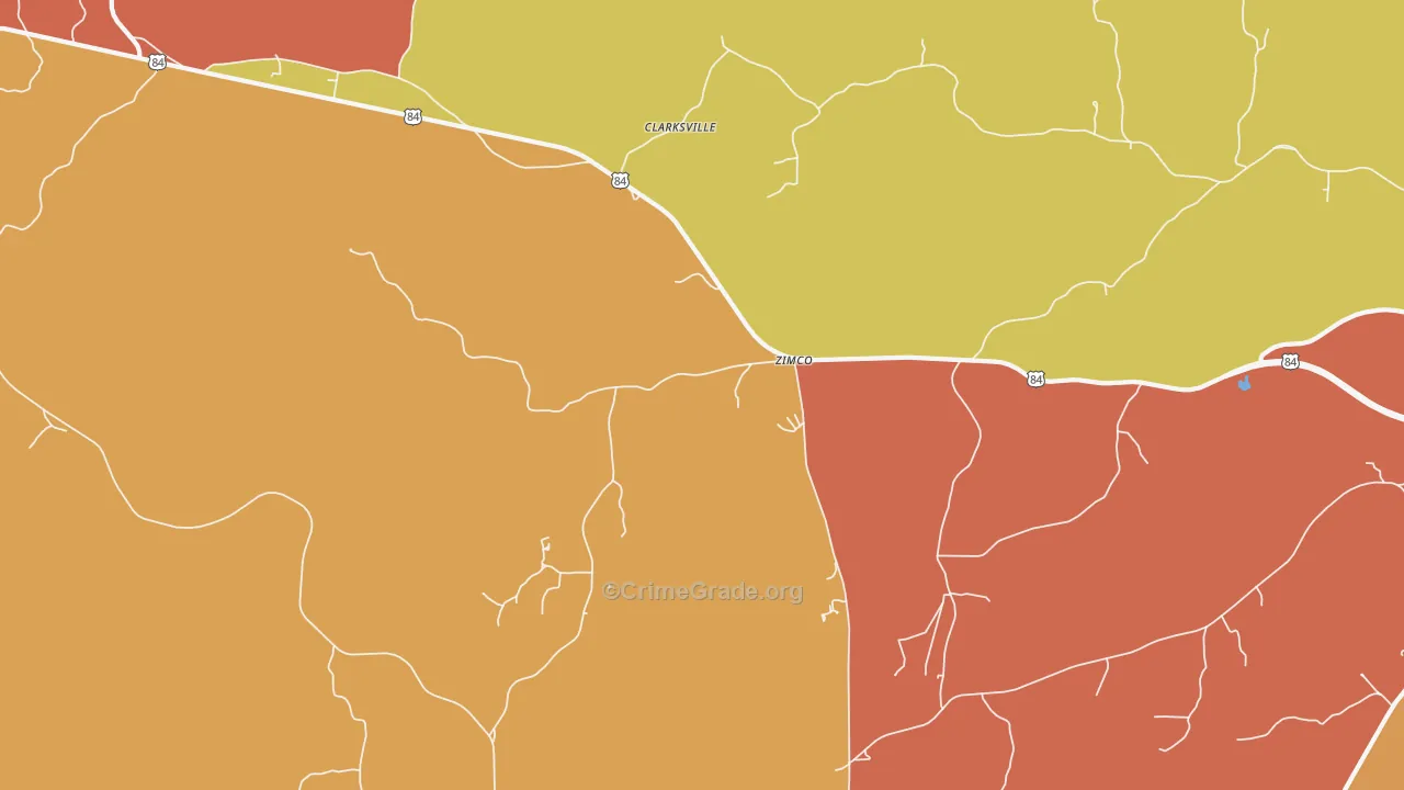 Zimco, AL Map of Assault Rates