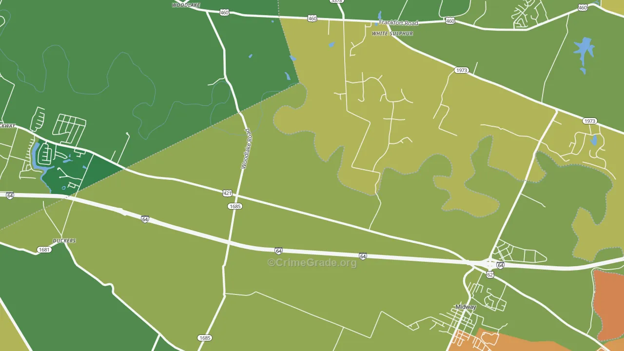 Zion Hill, KY Map of Assault Rates
