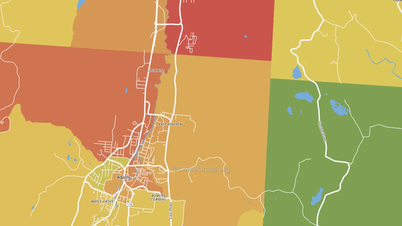 Zylonite, MA Map of Assault Rates
