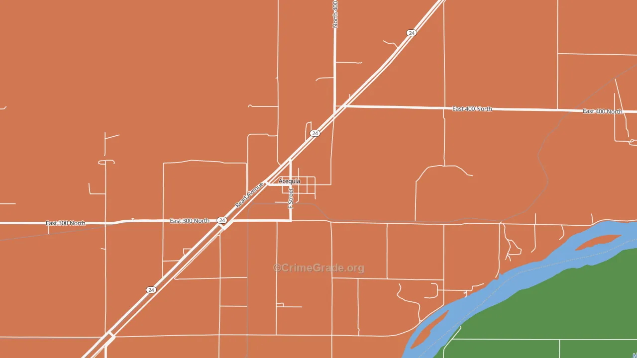 Acequia, ID Map of Burglary Rates