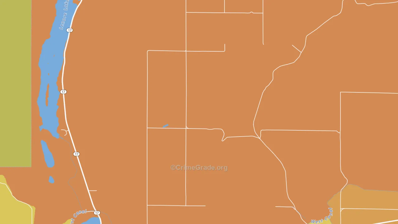 Adrian, WA Map of Burglary Rates