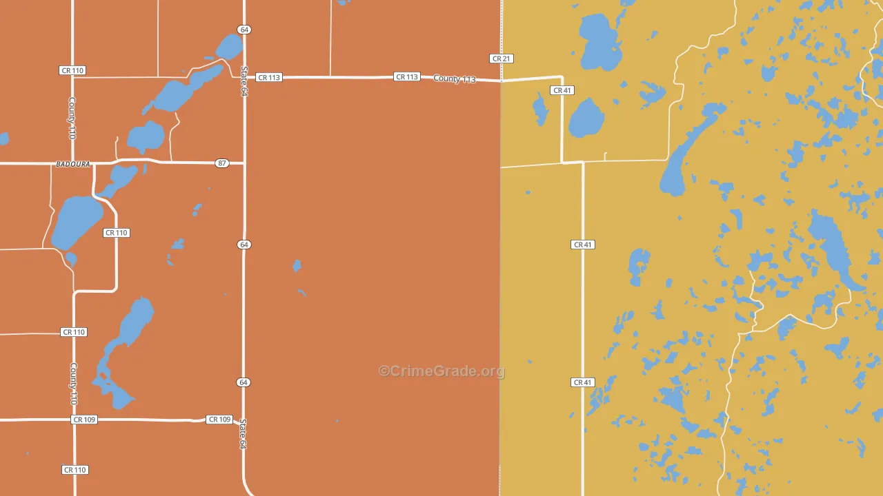 Ah Gwah Ching, MN Map of Burglary Rates
