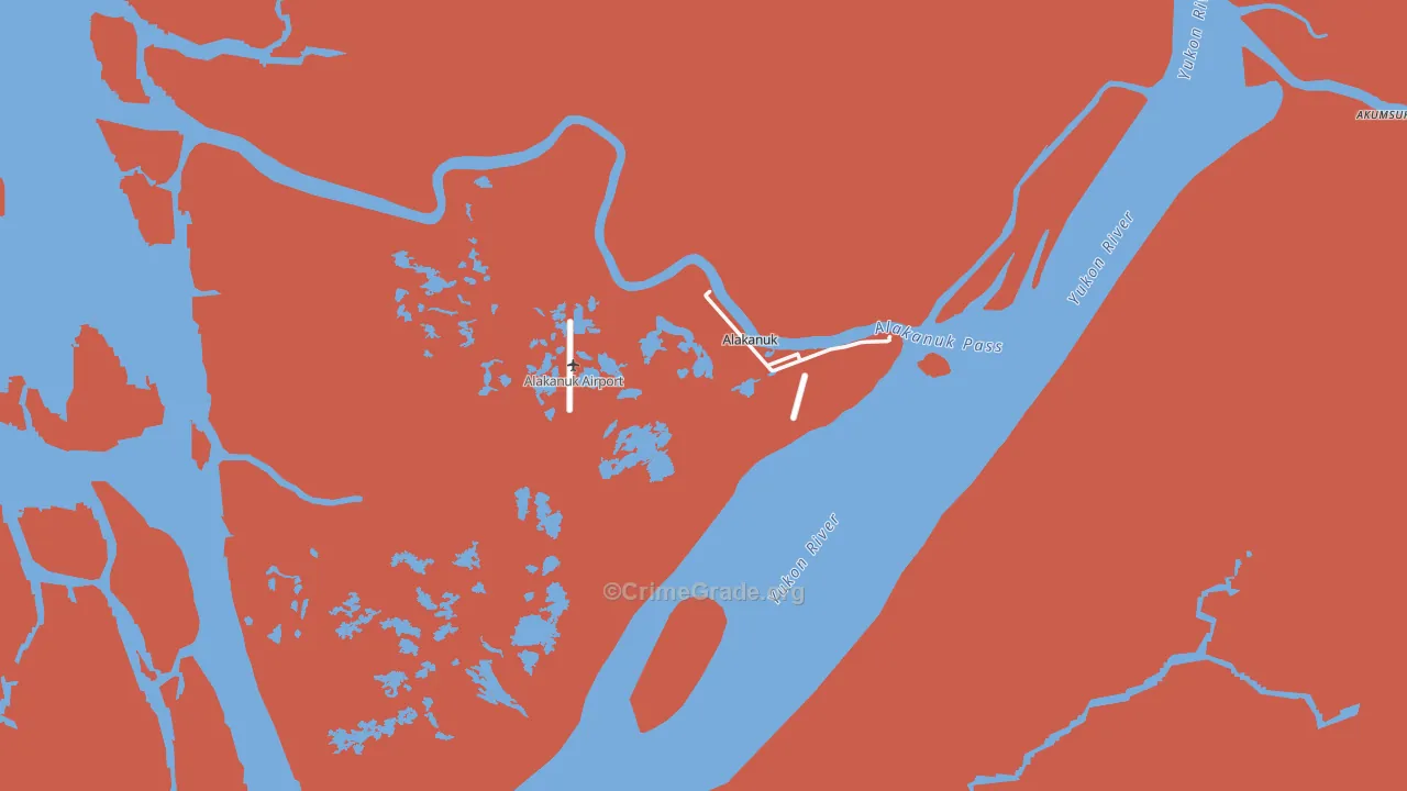 Alakanuk, AK Map of Burglary Rates