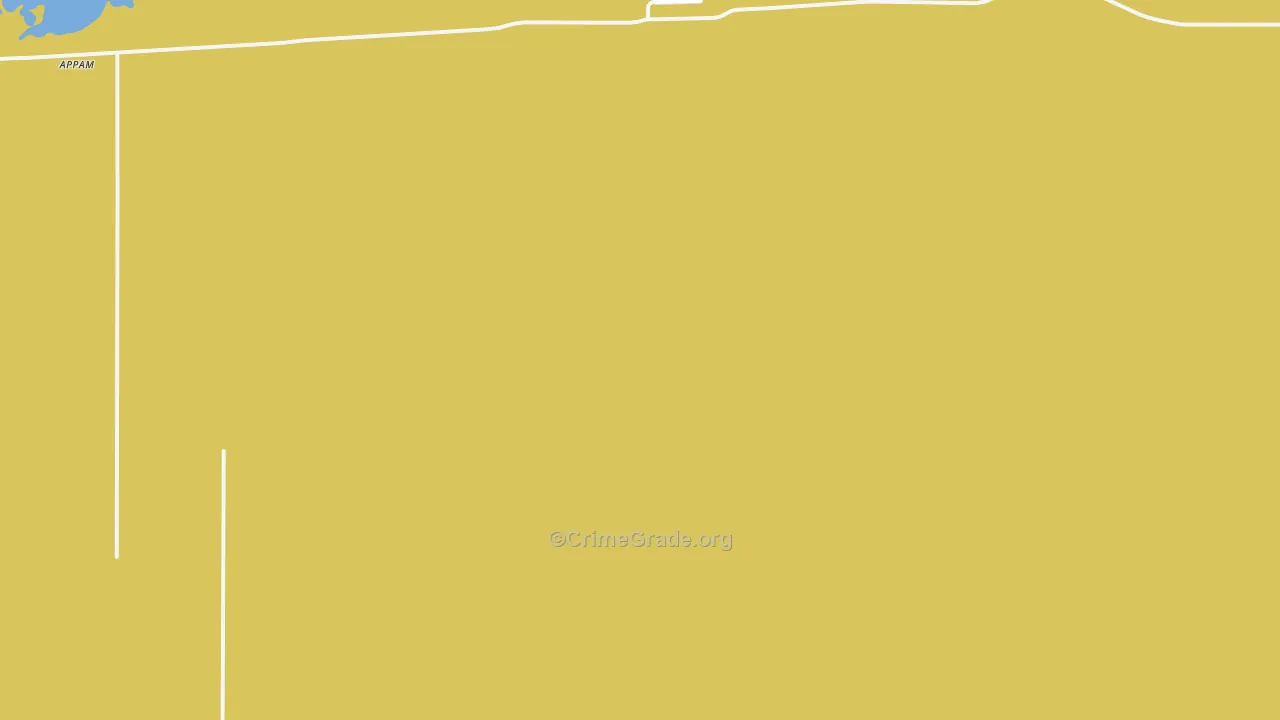 Alamo, ND Map of Burglary Rates