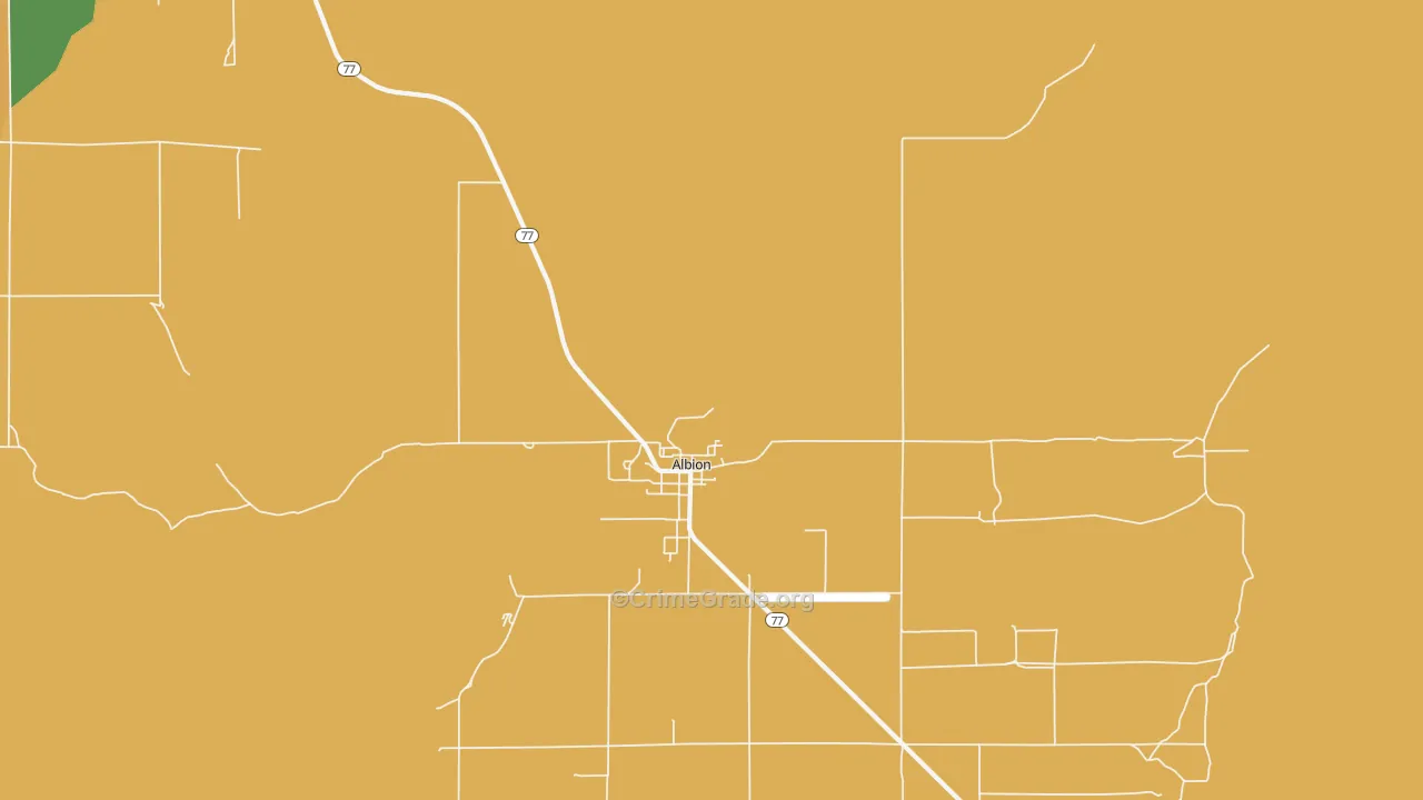 Albion, ID Map of Burglary Rates