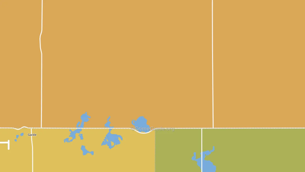 Alfred, ND Map of Burglary Rates