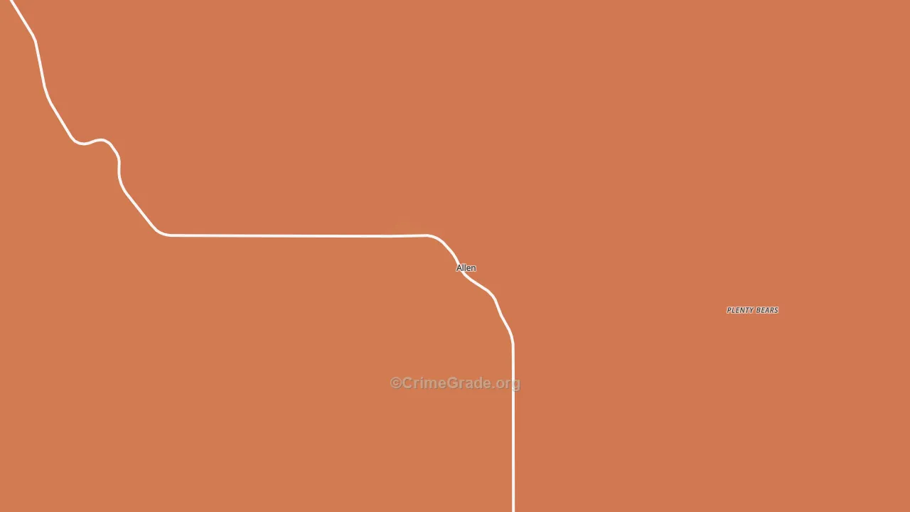 Allen, SD Map of Burglary Rates