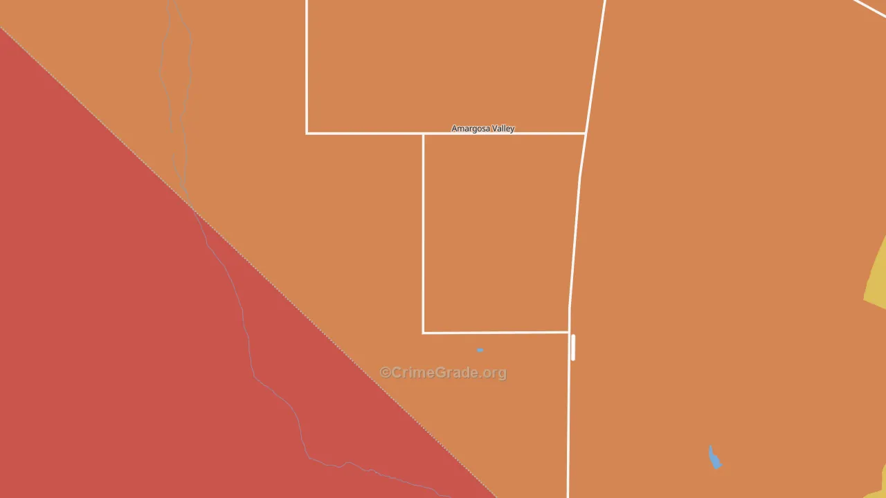 Amargosa Valley, NV Map of Burglary Rates