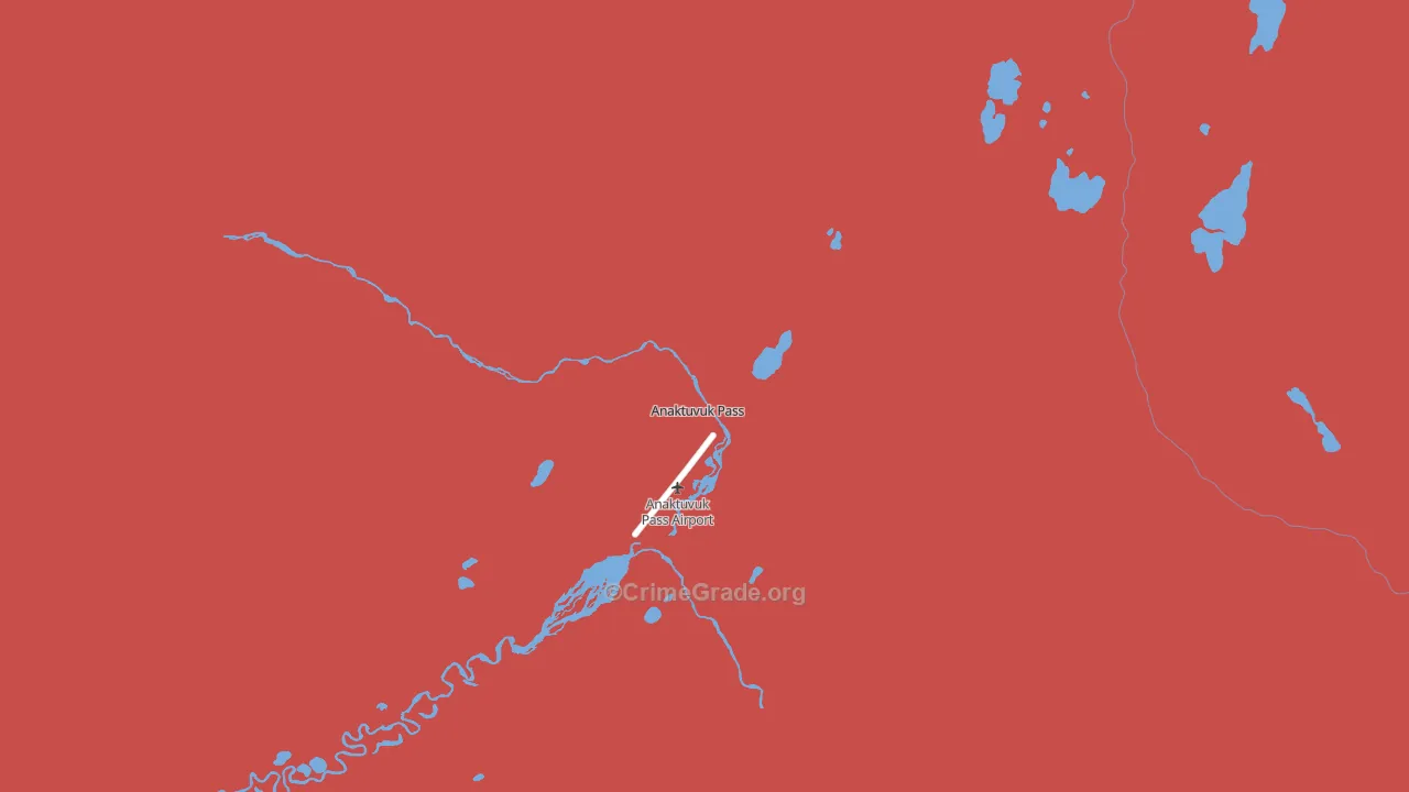 Anaktuvuk Pass, AK Map of Burglary Rates