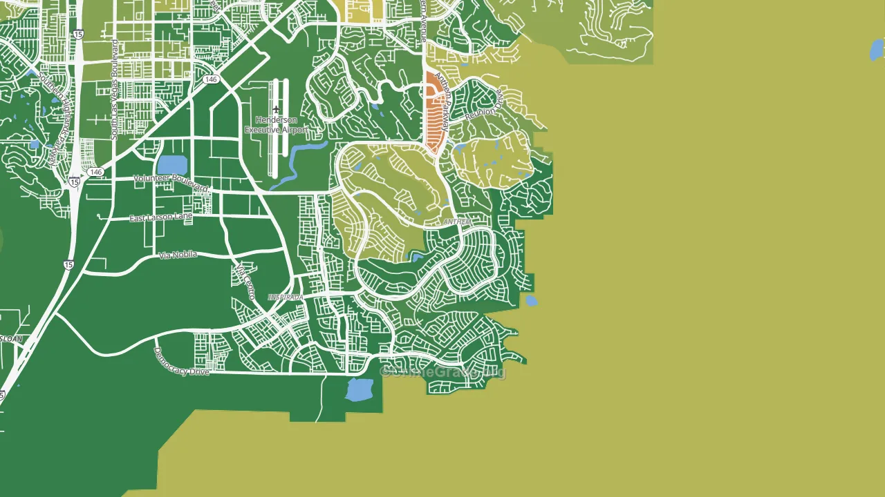Anthem, Henderson, NV Map of Burglary Rates