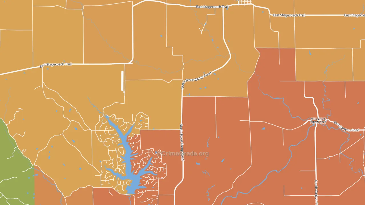 Apple River, IL Map of Burglary Rates