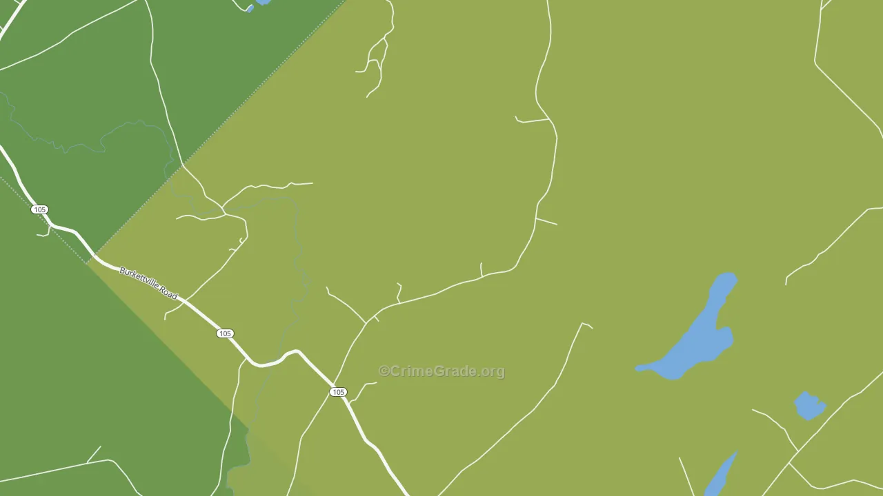 Appleton, ME Map of Burglary Rates