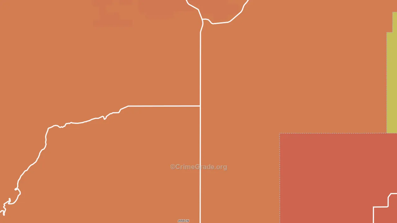 Arbon, ID Map of Burglary Rates