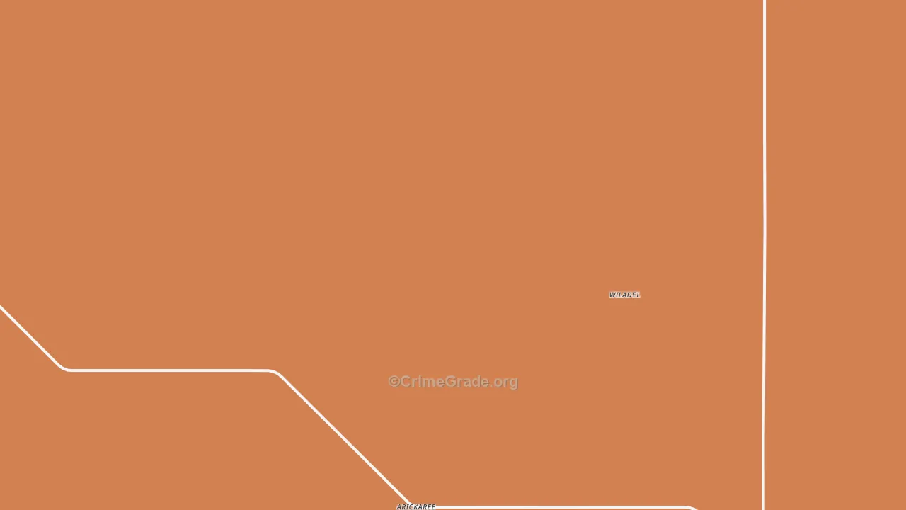 Arickaree, CO Map of Burglary Rates