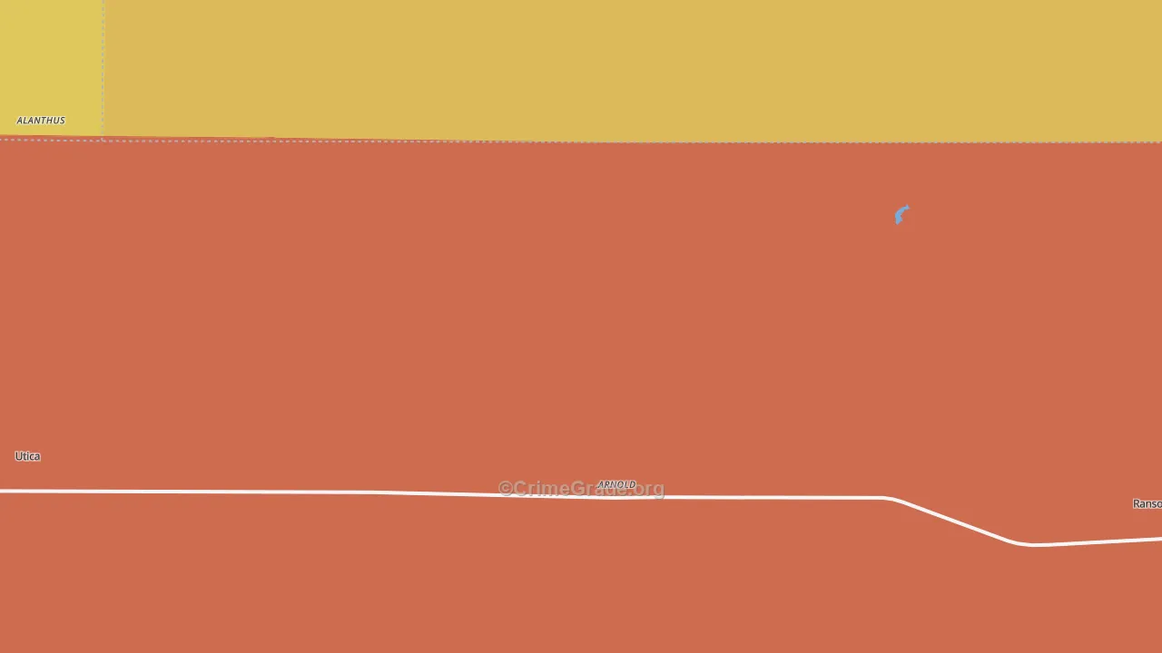Arnold, KS Map of Burglary Rates