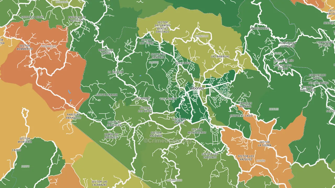Asomante, PR Map of Burglary Rates