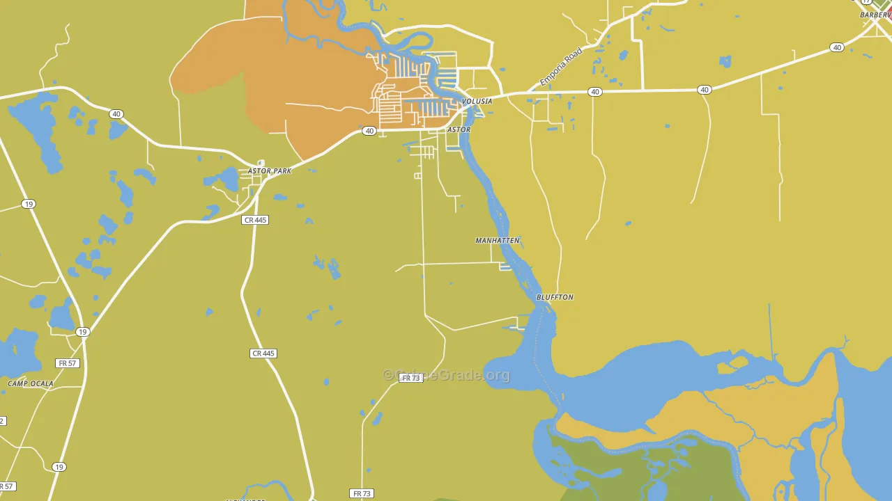 Astor Park, FL Map of Burglary Rates