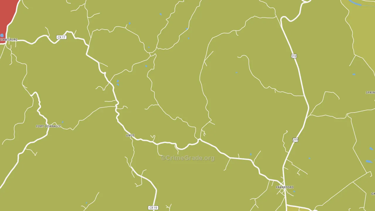 Auto, WV Map of Burglary Rates