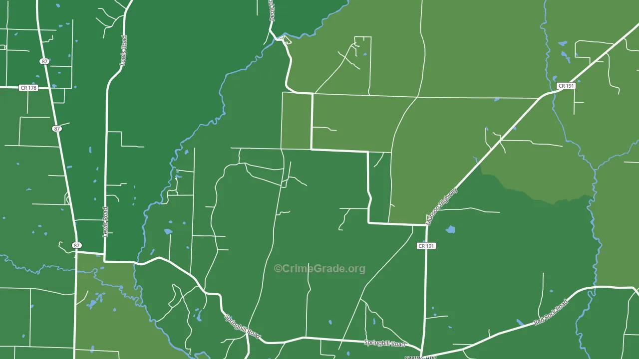 Avalon Beach, FL Map of Burglary Rates