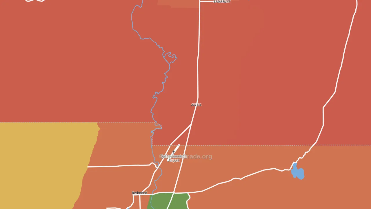 Axtell, UT Map of Burglary Rates