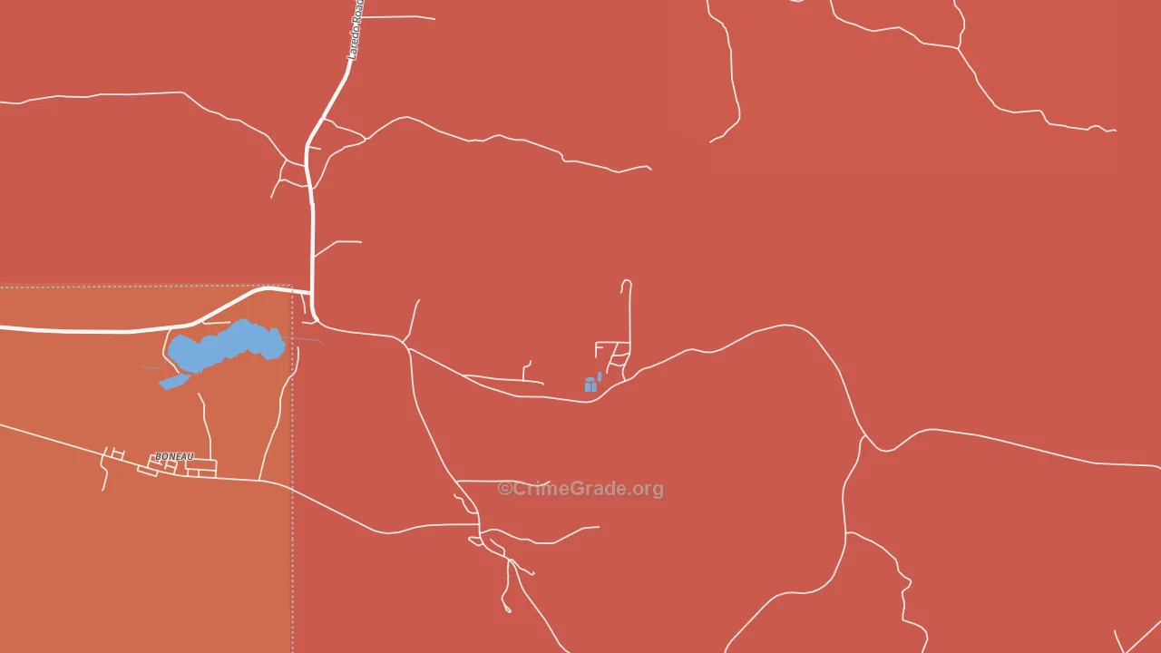 Azure, MT Map of Burglary Rates