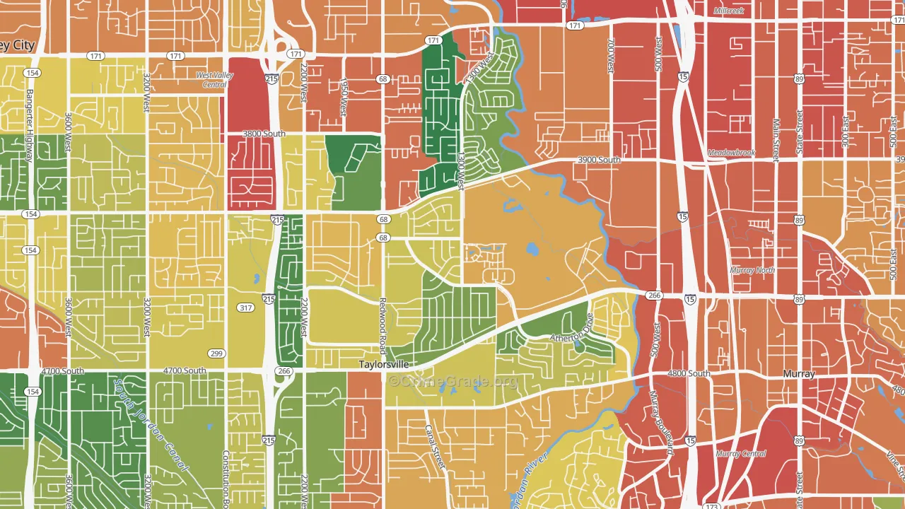 Barrington Park, Taylorsville, UT Map of Burglary Rates