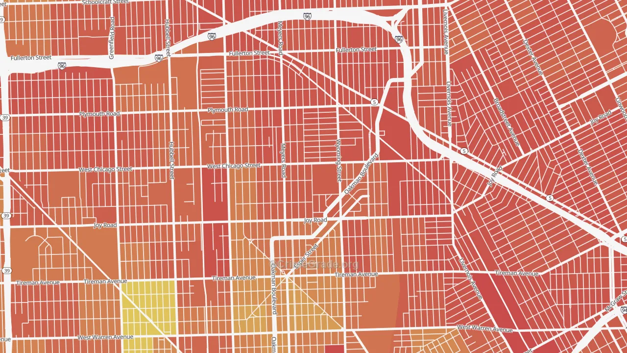 Barton-McFarland, Detroit, MI Map of Burglary Rates