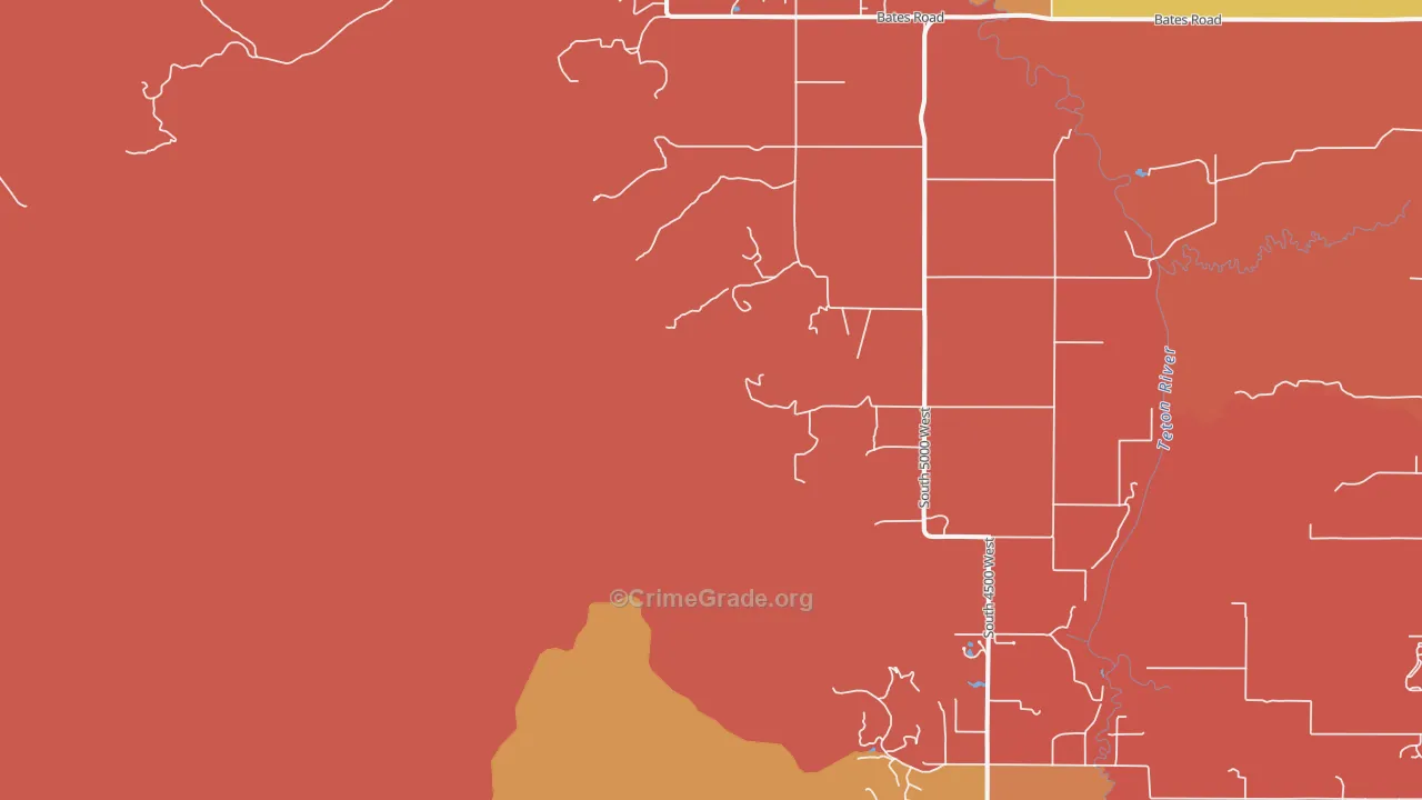 Bates, ID Map of Burglary Rates