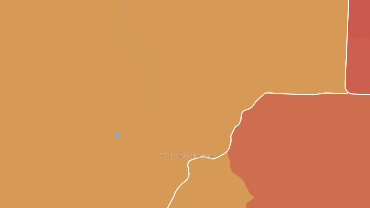Benoit, WI Map of Burglary Rates