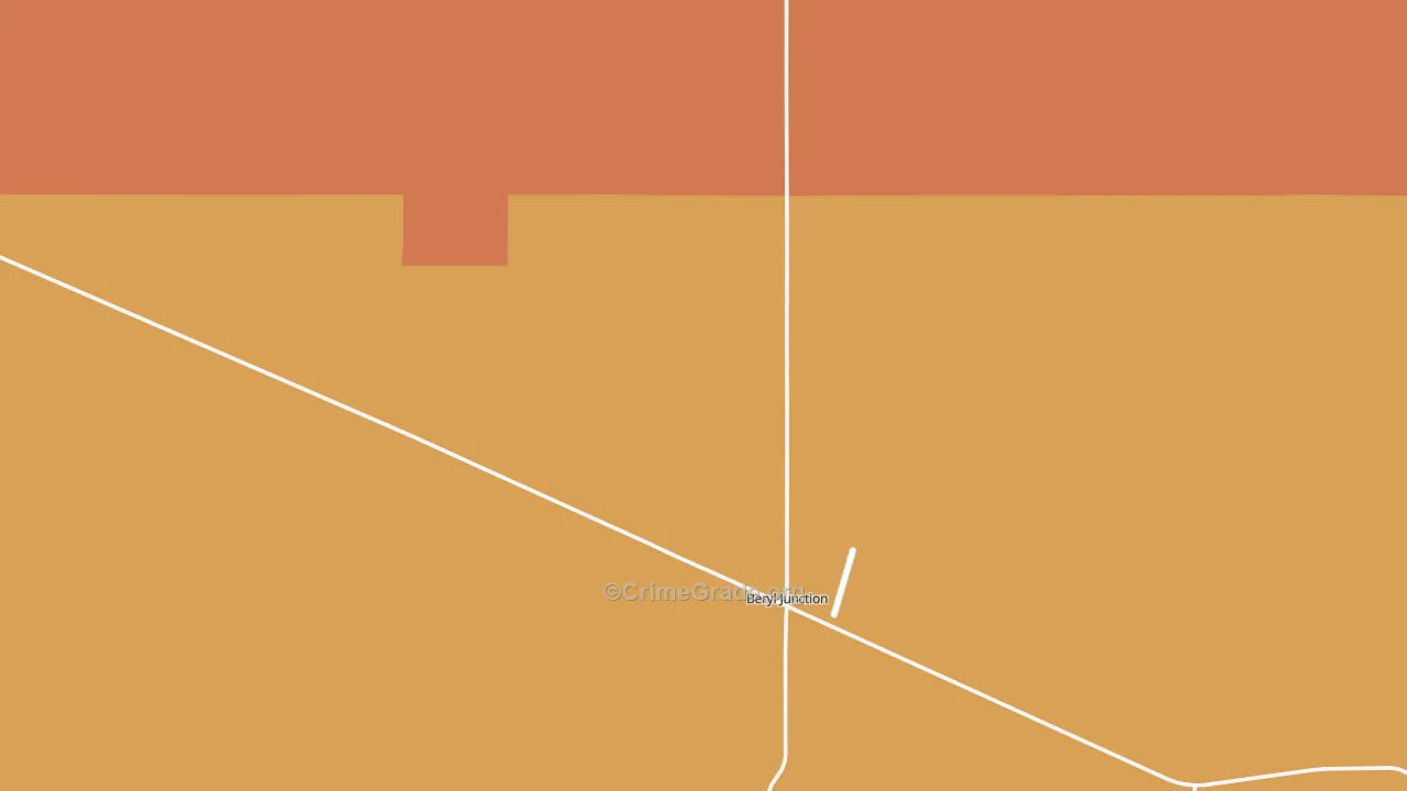 Beryl, UT Map of Burglary Rates