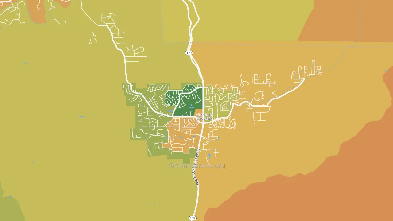 Big Park, AZ Map of Burglary Rates