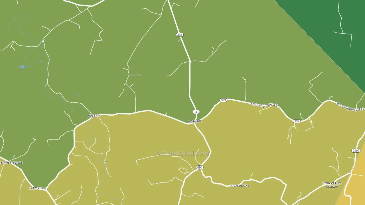 Big Spring, KY Map of Burglary Rates