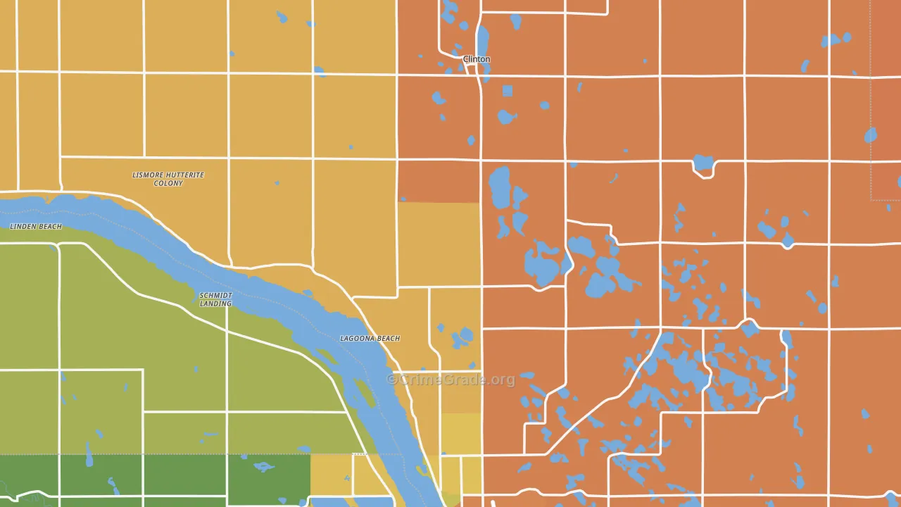 Big Stone County, MN Map of Burglary Rates