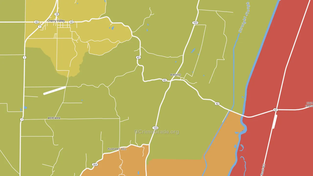 Birdeye, AR Map of Burglary Rates