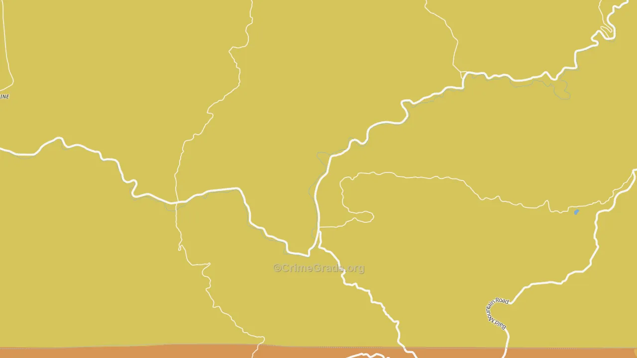 Blaine, OR Map of Burglary Rates
