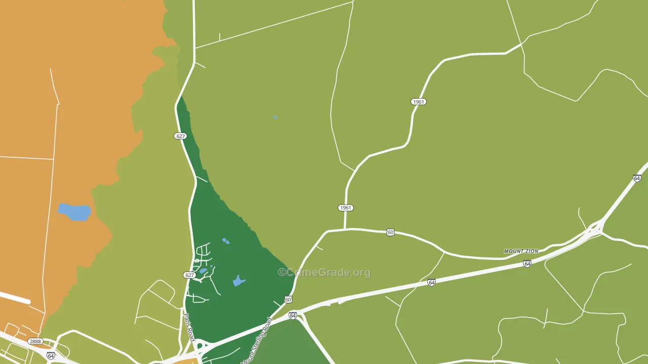Bon Haven, KY Map of Burglary Rates